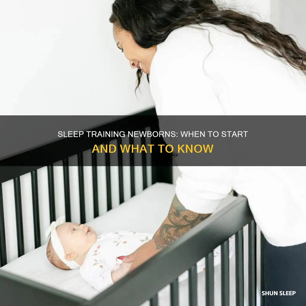 how early can you sleep train a newborn
