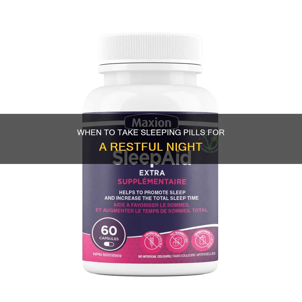 how far in advance should you take sleeping pills