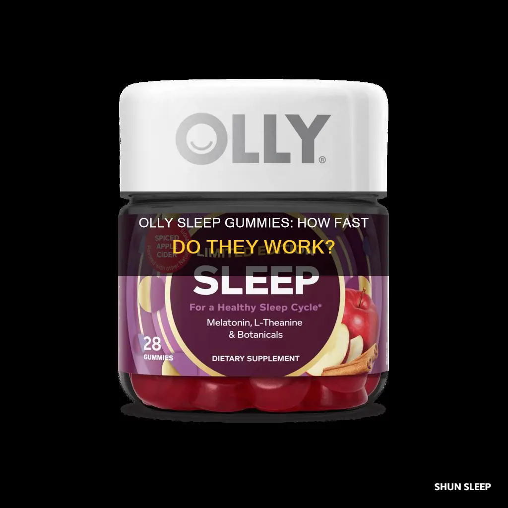 how fast do olly sleep gummies work