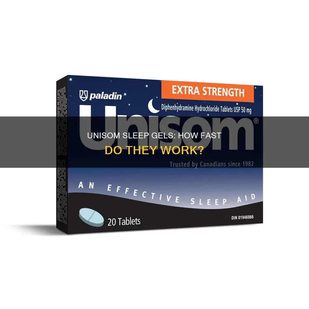 how fast do unisom sleep gels work