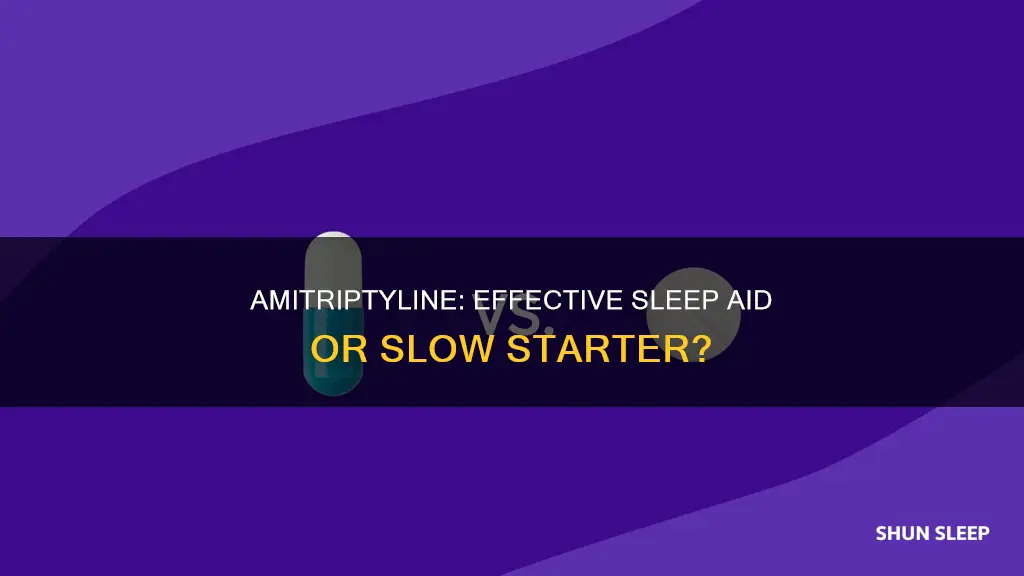 how fast does amitriptyline work for sleep