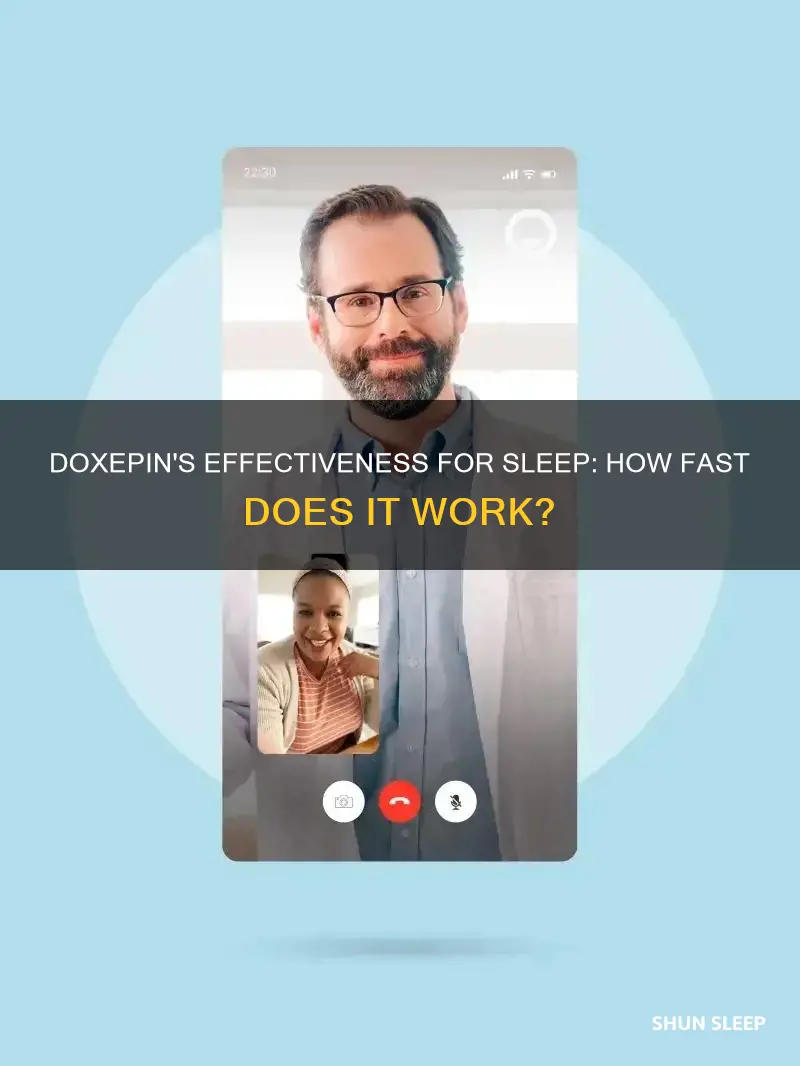 how fast does doxepin work for sleep