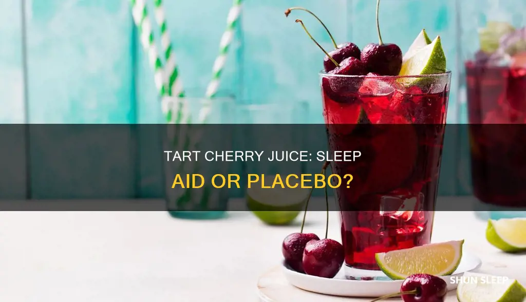 how fast does tart cherry juice work for sleep