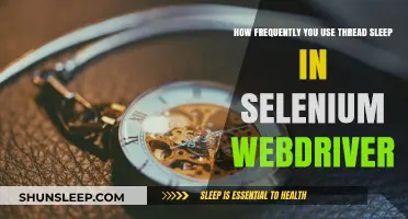 Effective Use of Thread Sleep in Selenium WebDriver