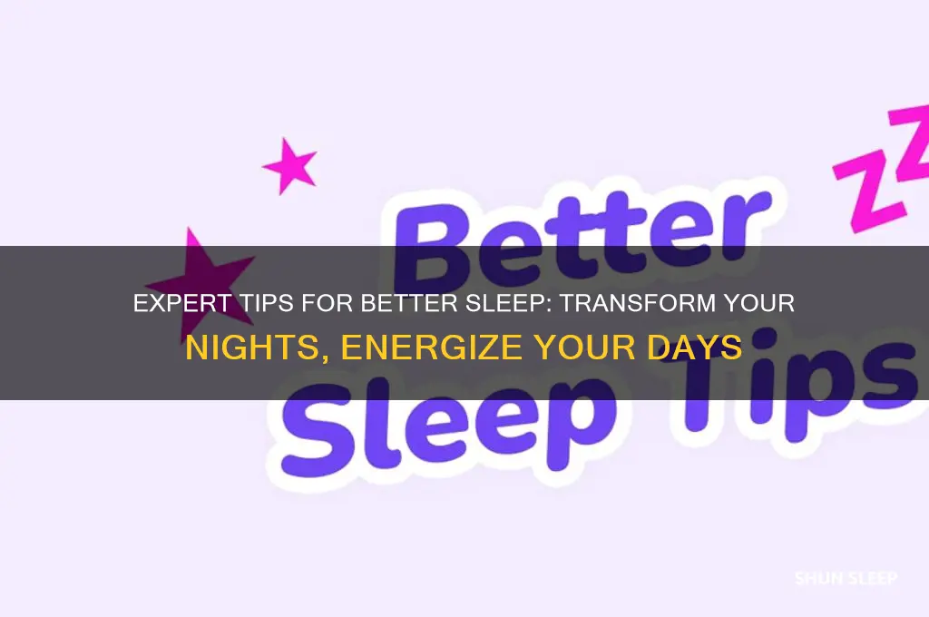 how get better sleep expert