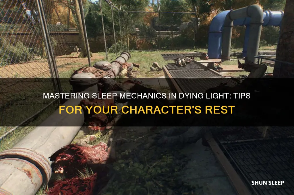 how get character to sleep dying light