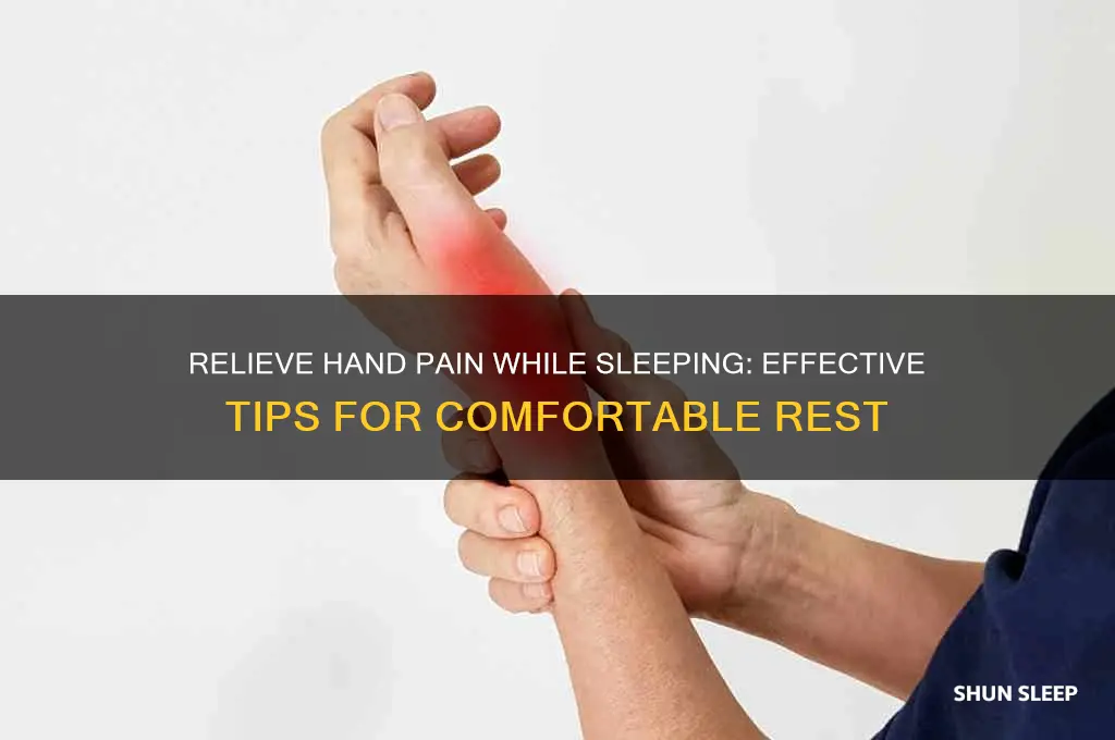 how get rid of pain in hands keep sleeping