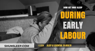 Helping Your Wife Sleep Comfortably During Early Labour Stages