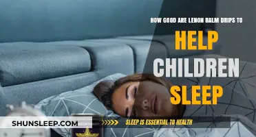 Lemon Balm Drips: A Natural Sleep Aid for Children?
