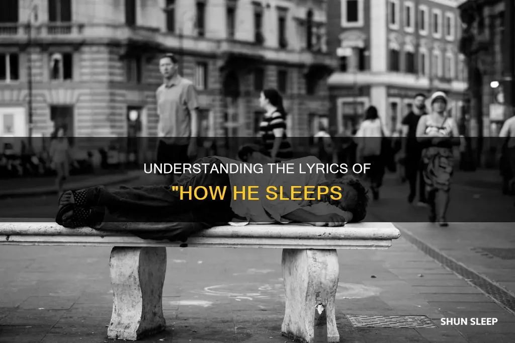 how he sleeps meaning