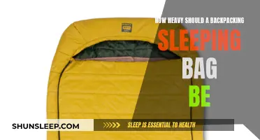 Backpacking Sleeping Bag Weight: Light or Heavy?