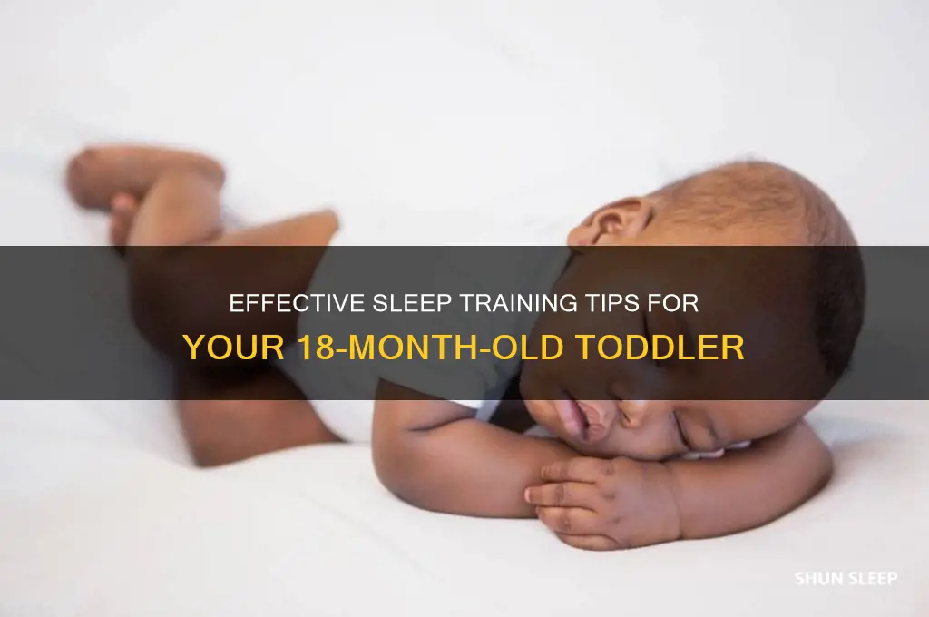 how help a 18 month old sleep training