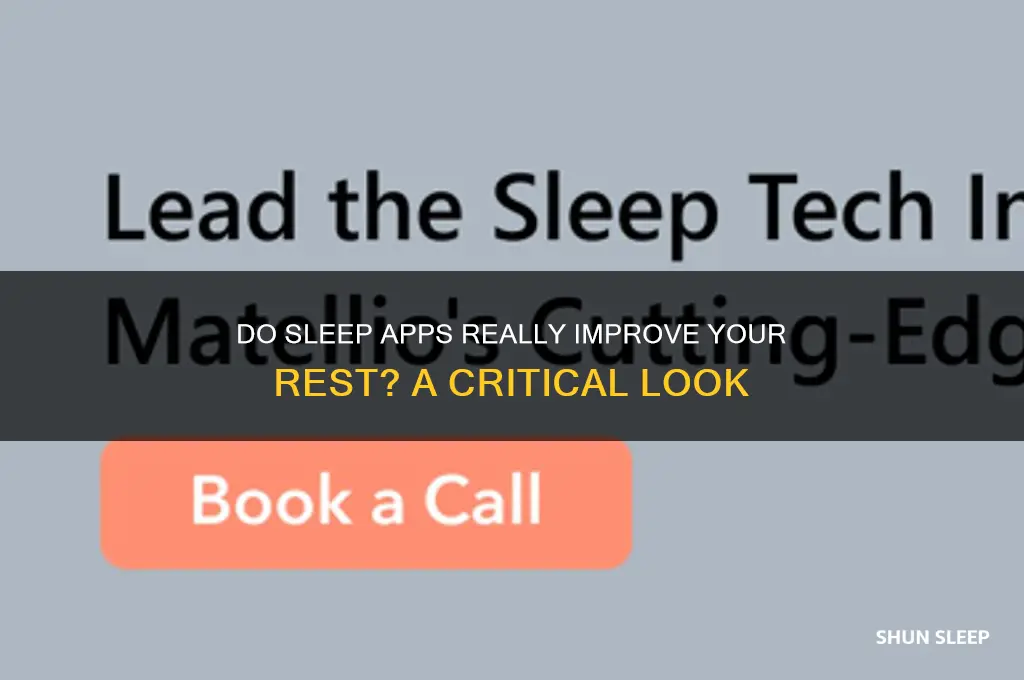 how helpful are sleep apps work