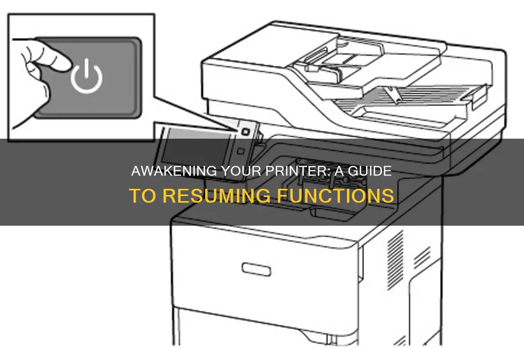 how i take out the printer from a deep sleep