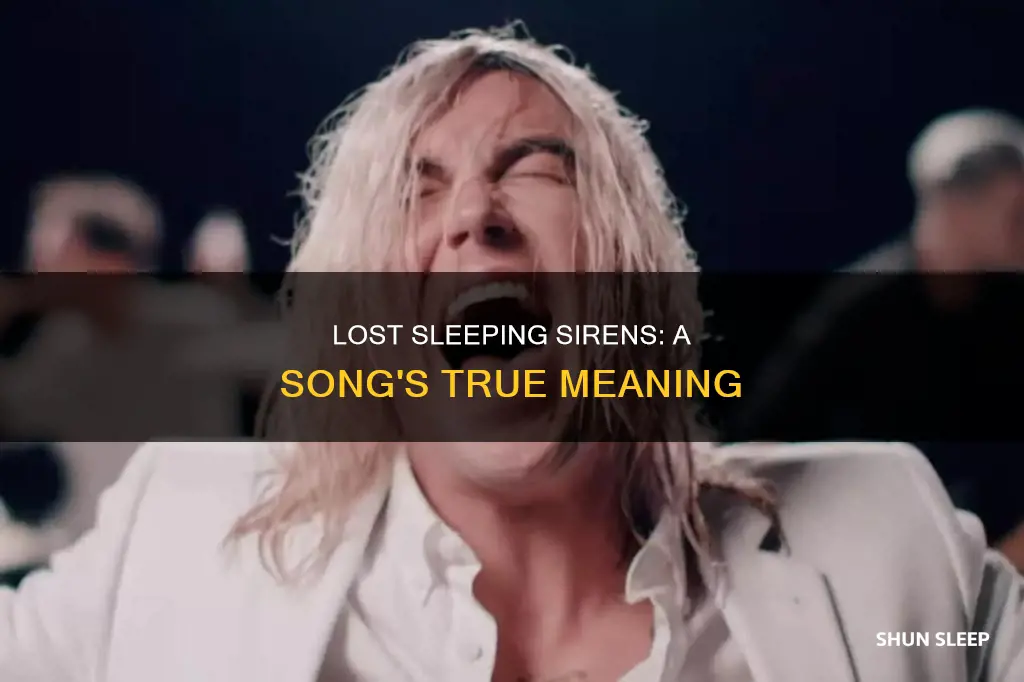 how it feels to be lost sleeping with sirens meaning