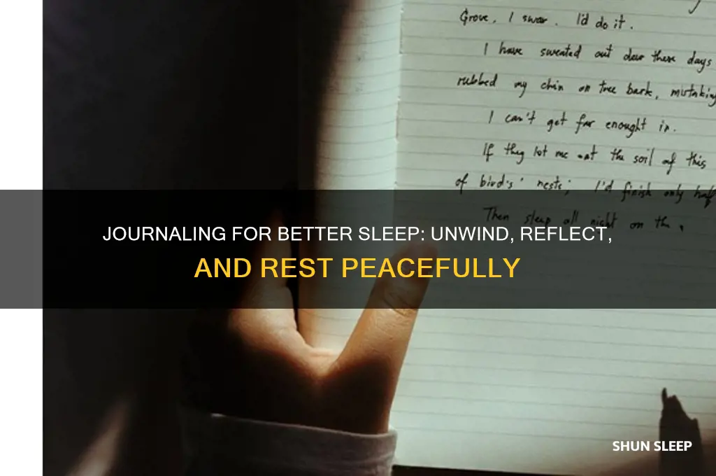 how journaling helps you sleep