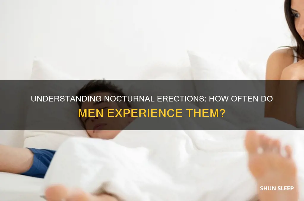 how kany tomes do mwn get erections durong sleep