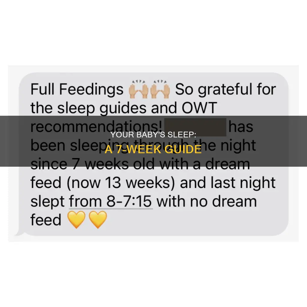 how kuch shoukd 7 week old sleep