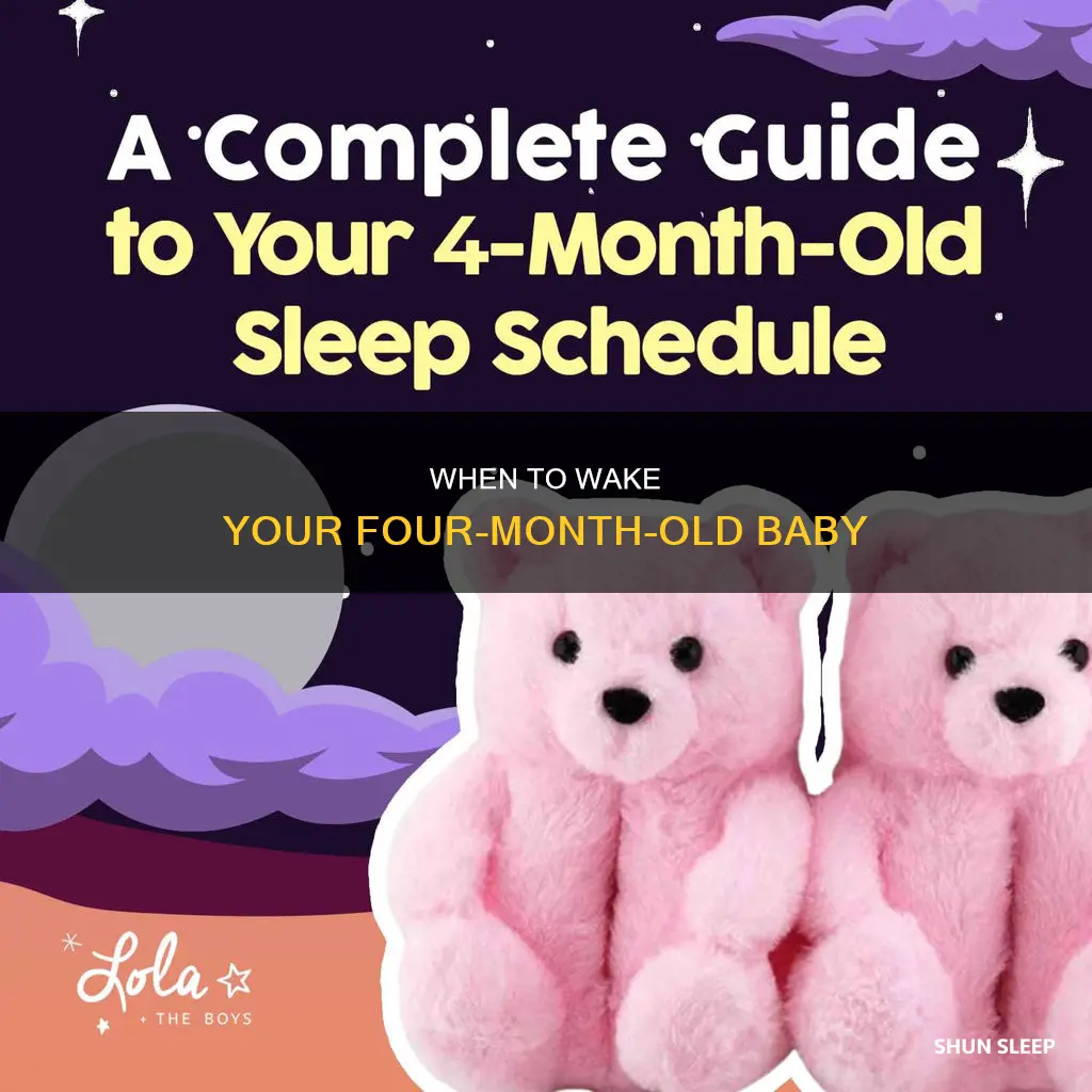 how late should let four month old sleep in morning