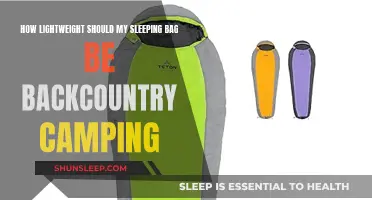 Backcountry Camping: Choosing a Lightweight Sleeping Bag