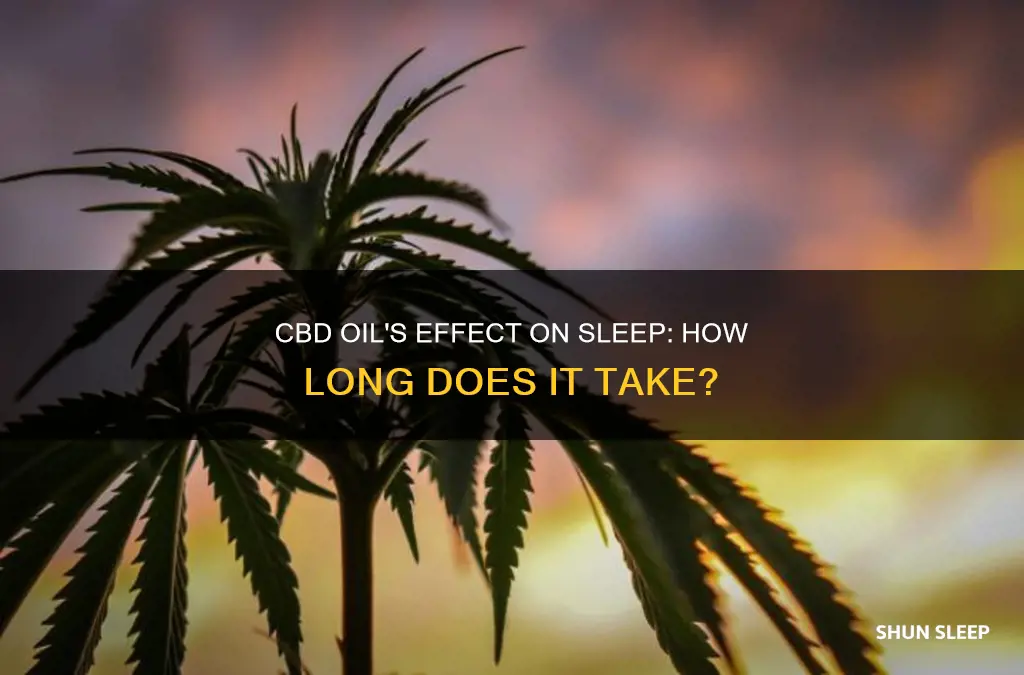 how ling for cbd oil to work for sleep