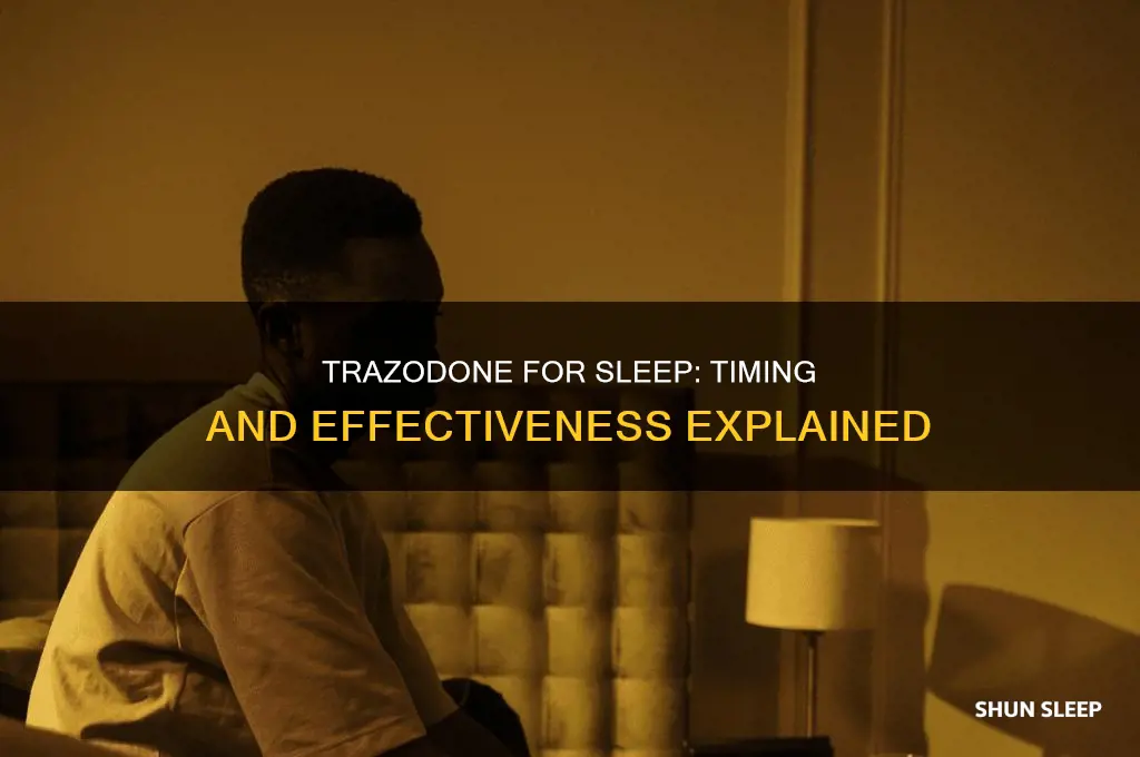how long before trazodone help you sleep