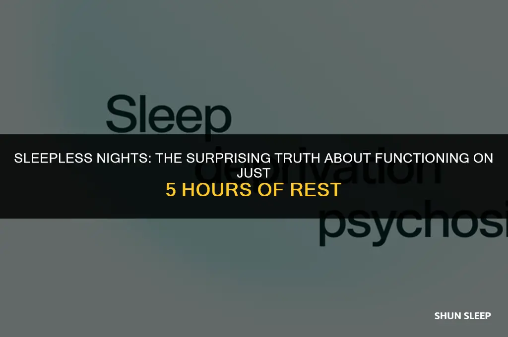 how long can you function on 5 hours of sleep