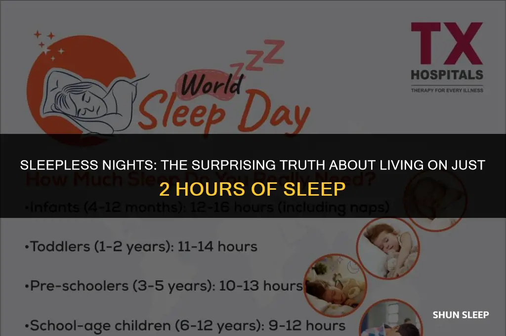 how long can you live on 2 hours of sleep