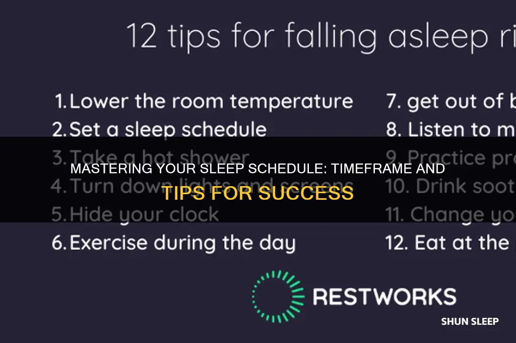 how long does it take to get a sleep schedule