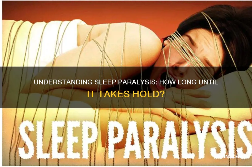 how long does it take to get into sleep paralysis