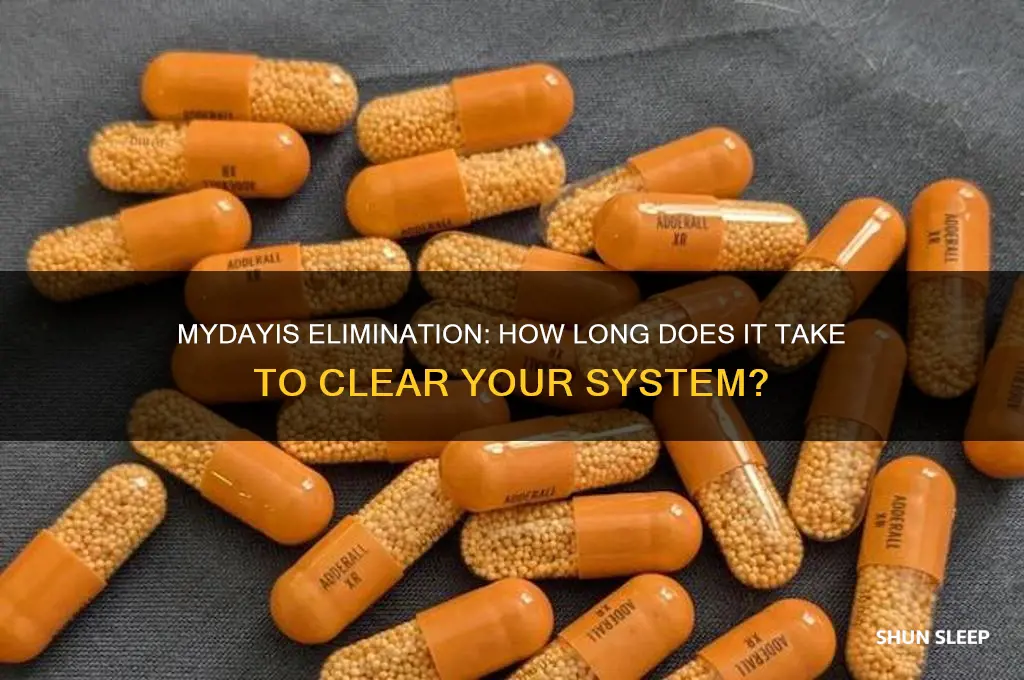 how long for mydayis to get out of system sleep