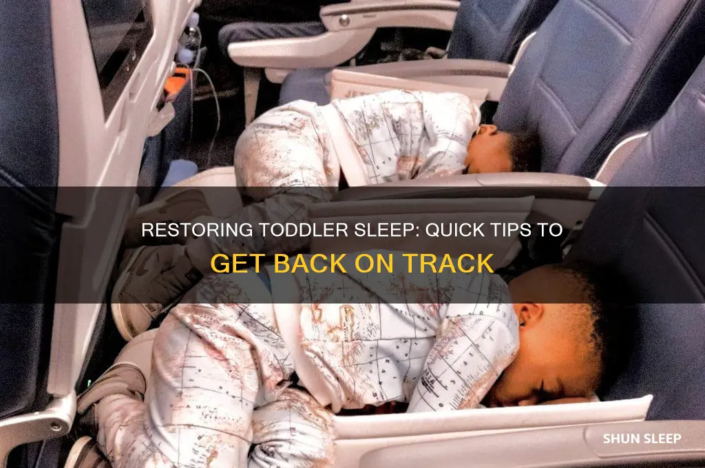 how long to get toddler sleep back on track