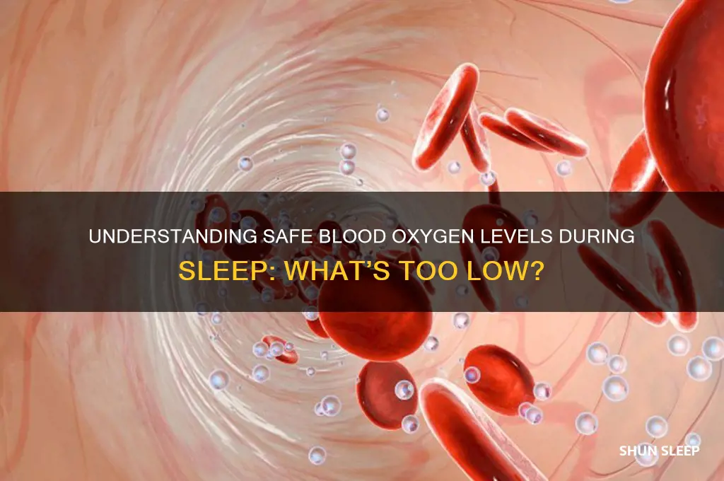 how low should blood oxygen get during sleep