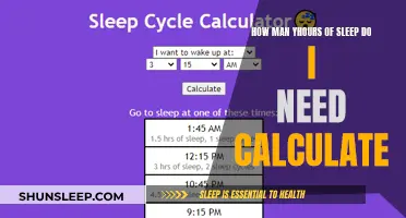 Sleep Math: Calculating Your Optimal Hours of Sleep