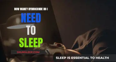 Hydrocondes for Sleep: How Many to Take?