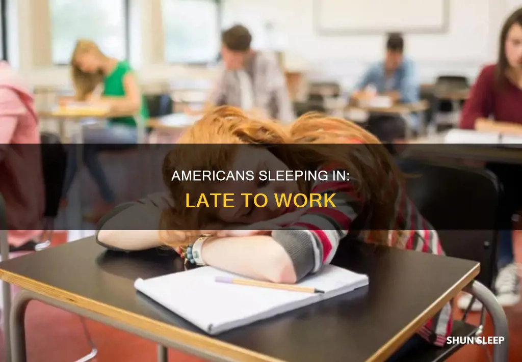 how many americans are late to work from sleeping in