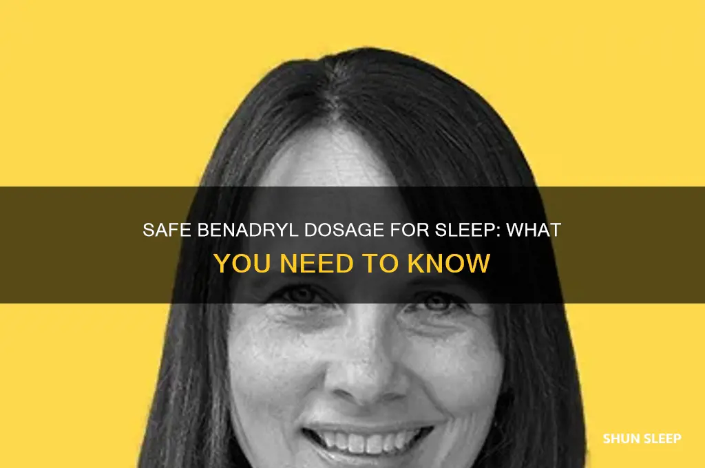 how many benadryl can i take to help me sleep