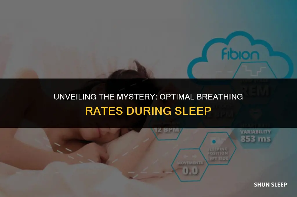 how many breaths per hour while sleeping
