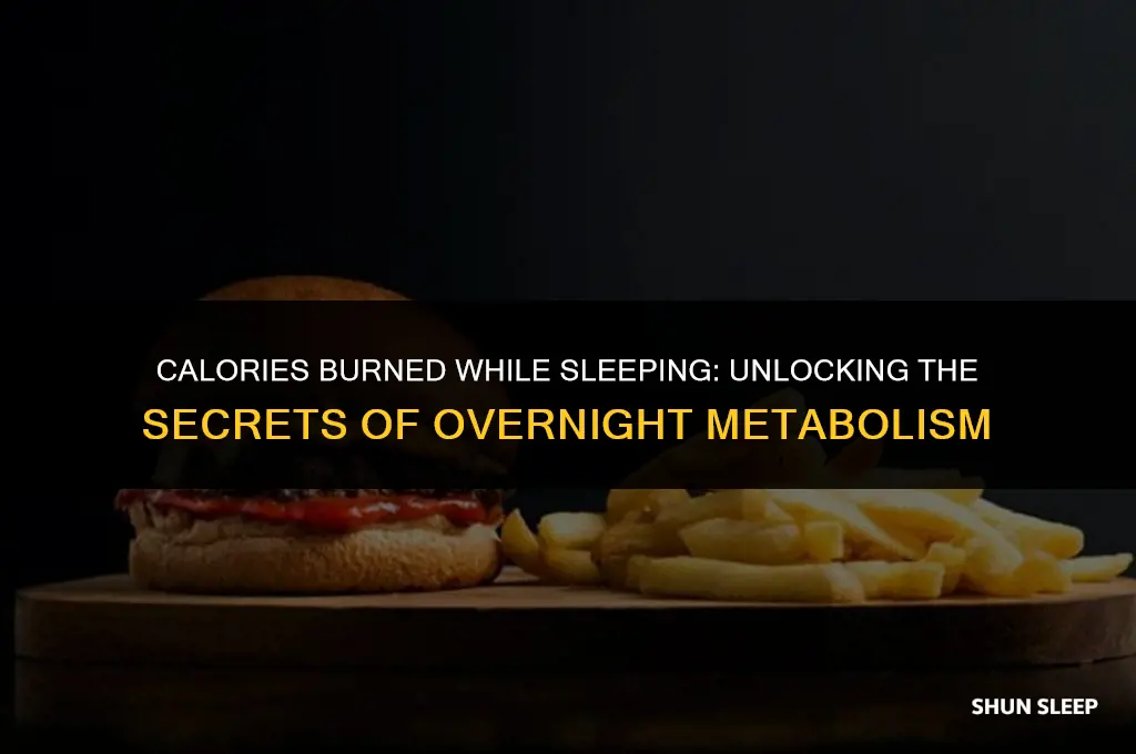 how many calorie burn during sleeping for one hour
