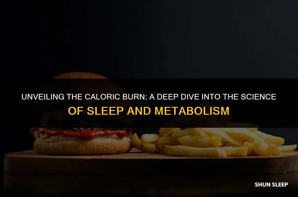 how many calories are burned sleeping 7 hours