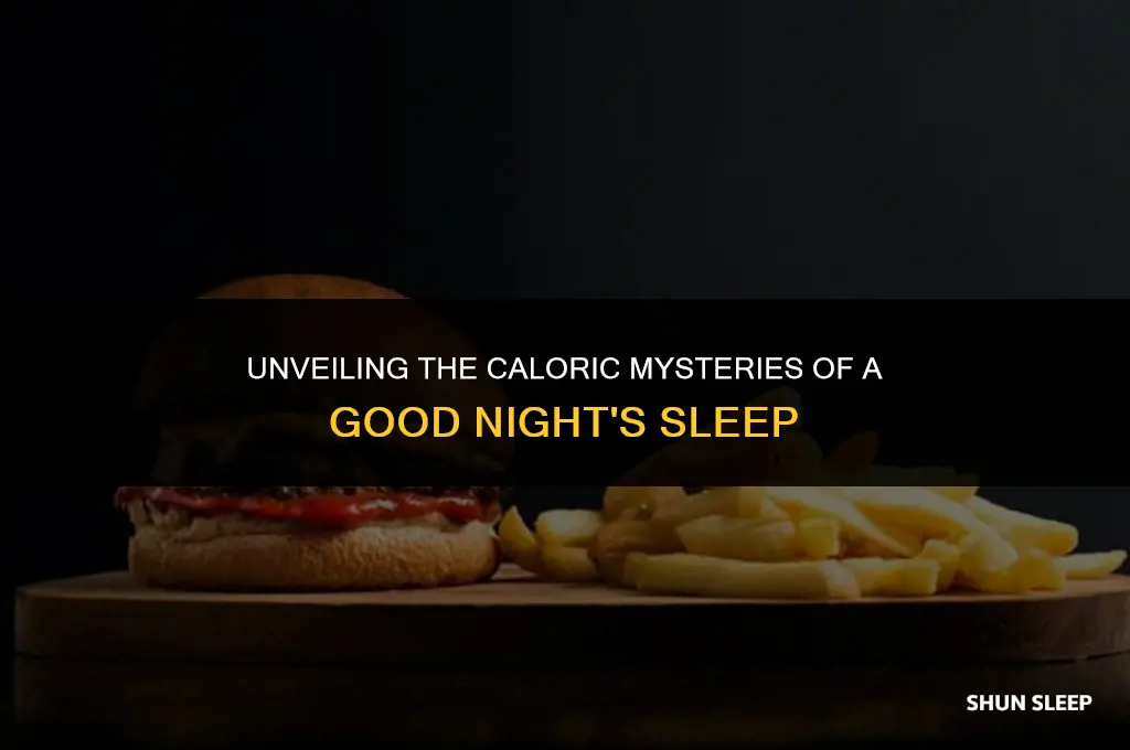 how many calories are spent in sleeping one hour