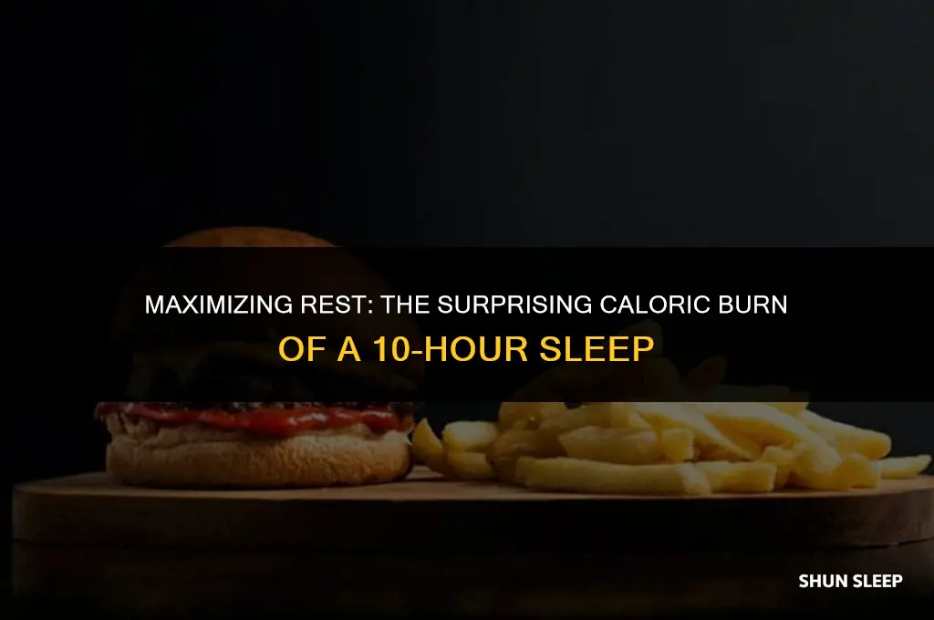 how many calories burb sleeping 10 hours