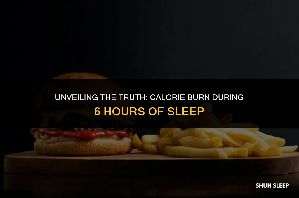 how many calories burn sleeping 6 hours