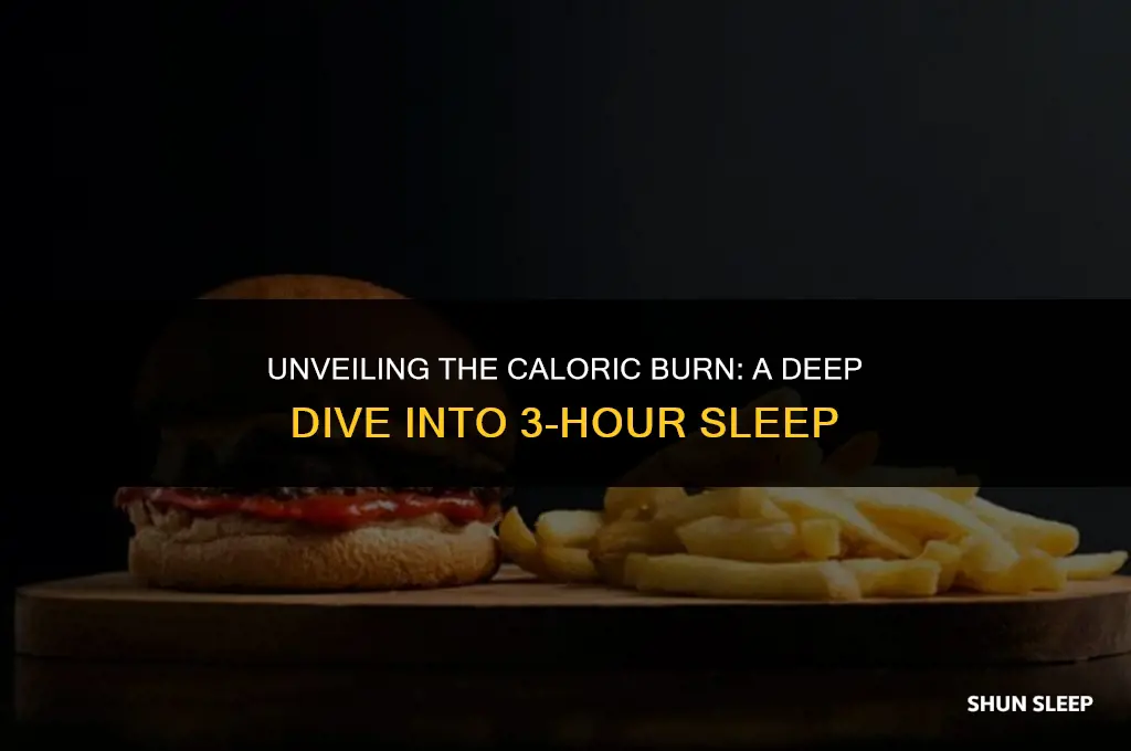 how many calories do you burn sleeping 3 hours