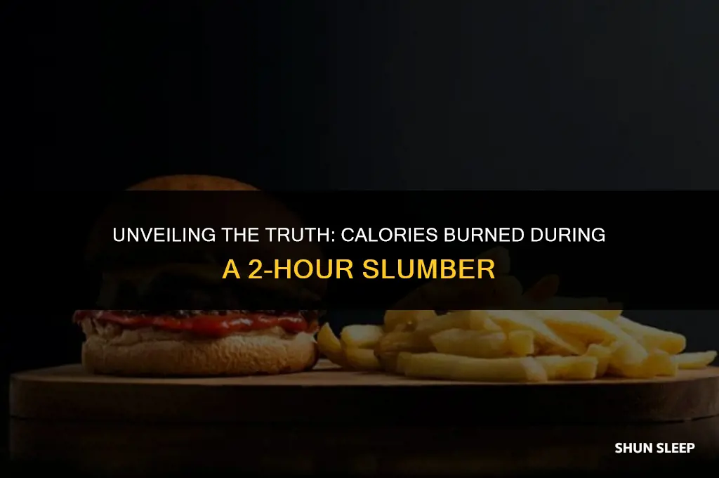 how many calories do you burn sleeping for 2 hours