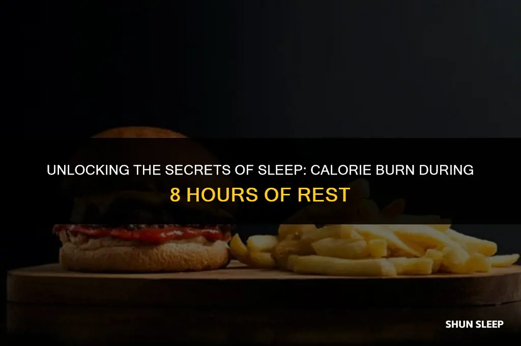 how many calories do you lose sleeping for 8 hours