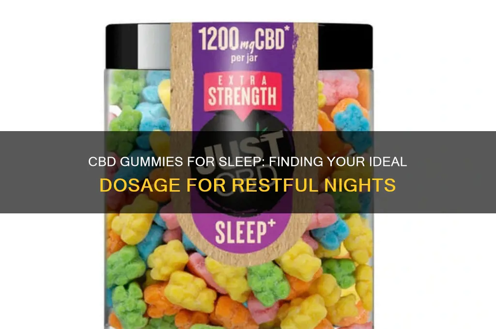 how many cbd gummies to help sleep