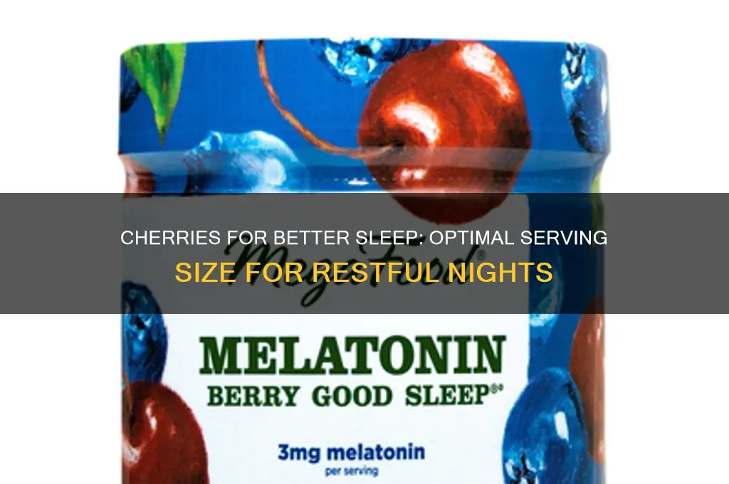 how many cherries should you eat to help you sleep