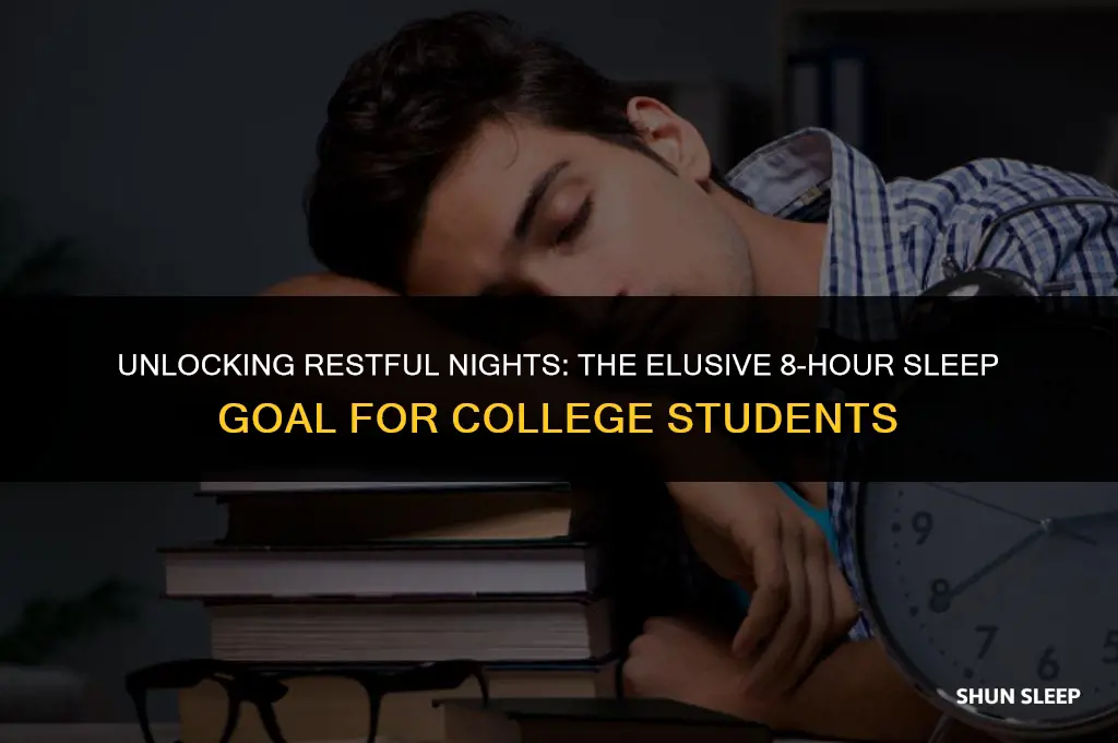 how many college students get 8 hours of sleep