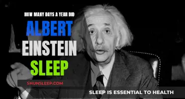 Einstein's Sleep Habits: Days a Year